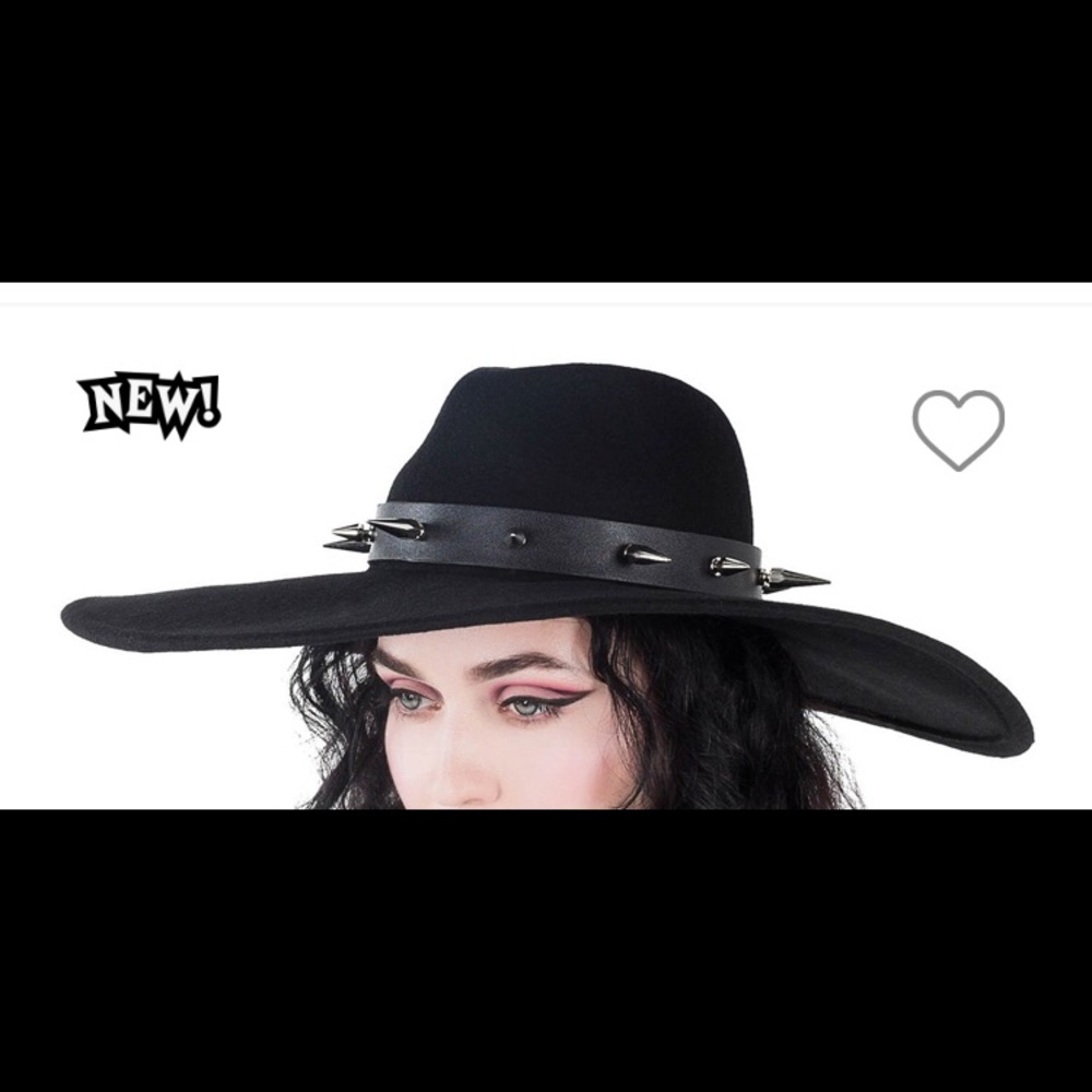 ISO: Killstar “Nightshade” Spiked Wide Brim Hat